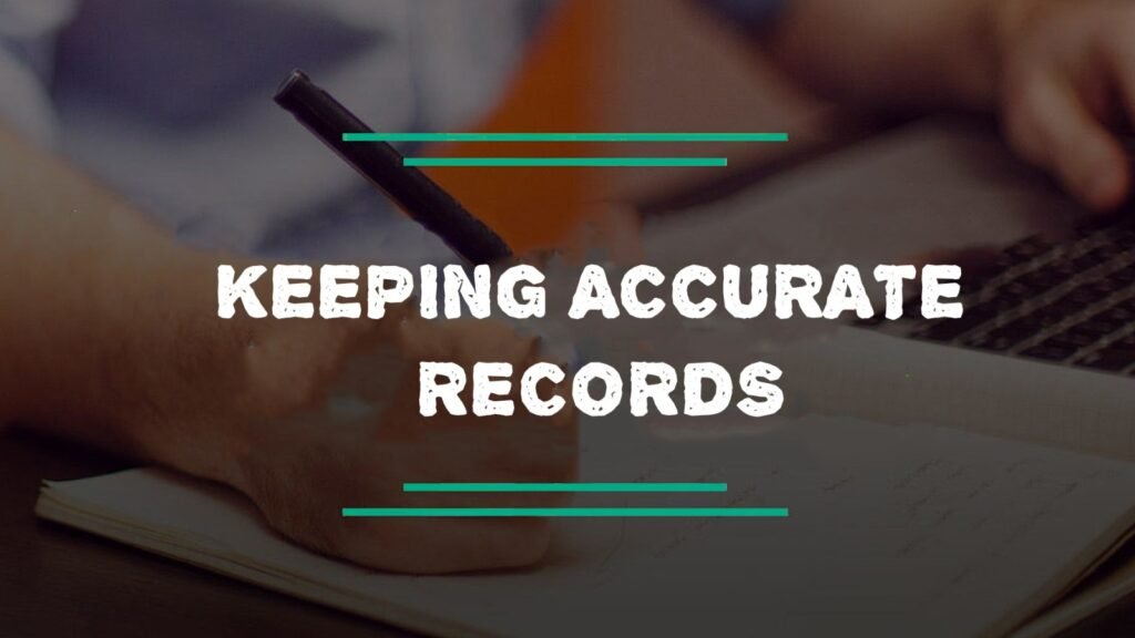 Keeping accounting accurate record